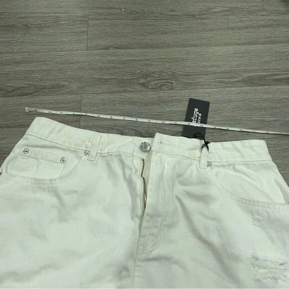 Urban Planet White  Denim Mini Skirt XL - Picture 2 of 5